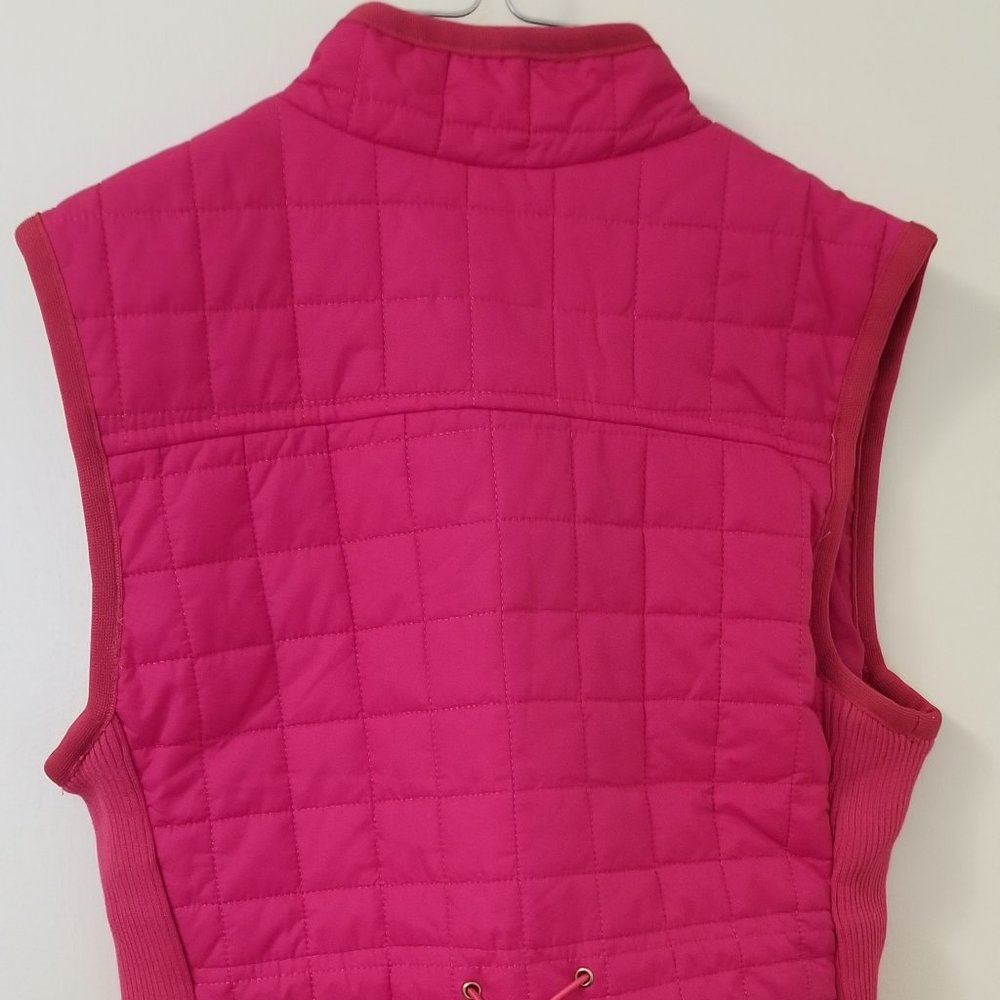 Coral Quilted Vest with Pockets - Picture 2 of 6
